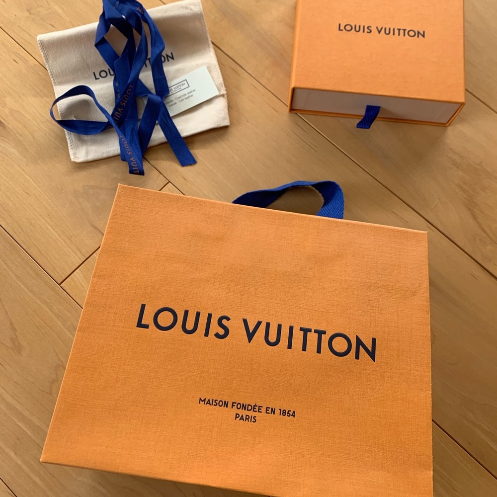 Authentic Louis Vuitton gift bag and wallet box (small)
